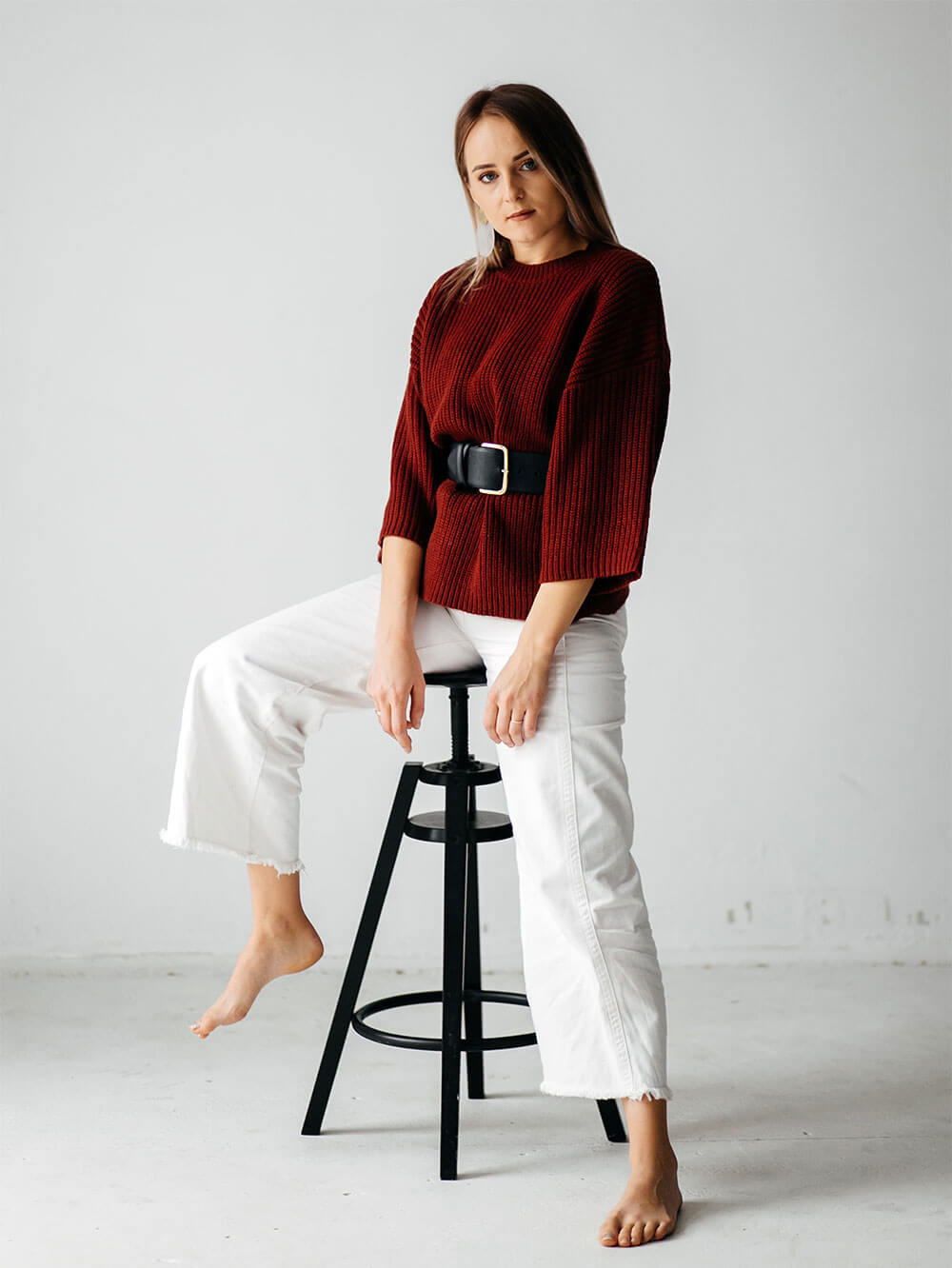 Wool high neck jumper - Image 3